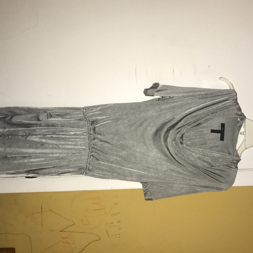 Sliver/Gray Dress with pockets